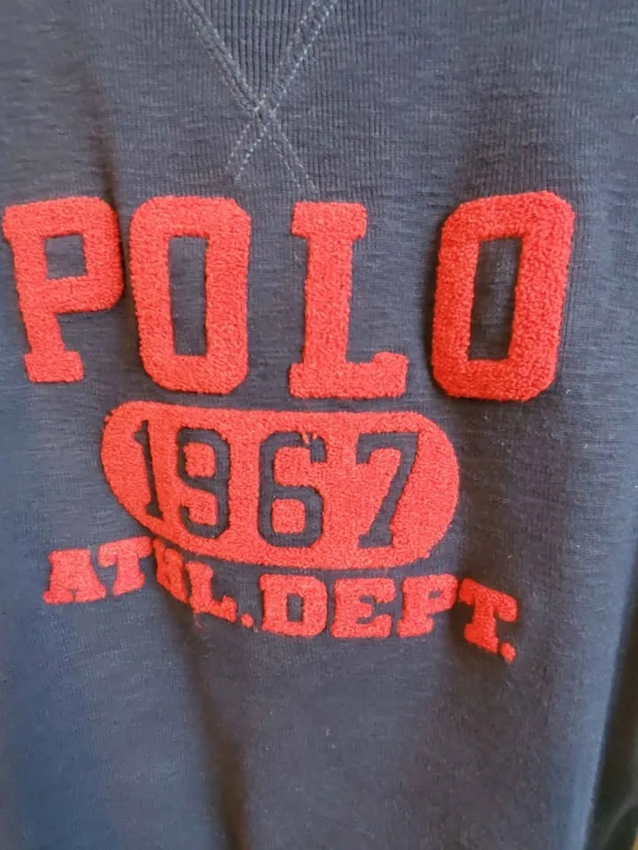 Polo Ralph Lauren Navy 1967 Athl.Dept. Sweatshirt Large - photo 2