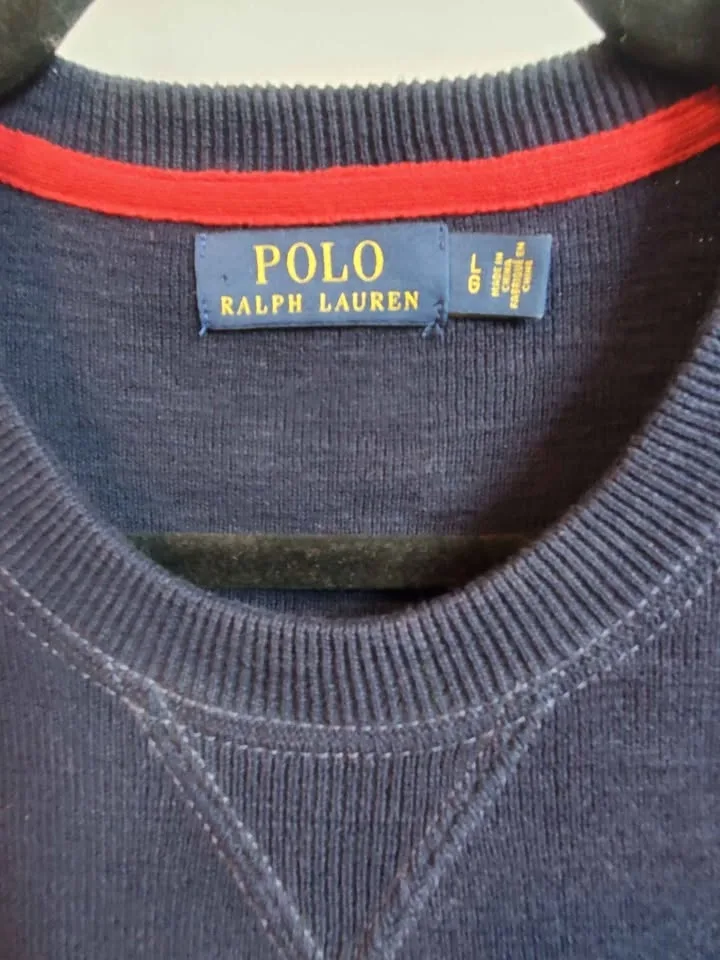 Polo Ralph Lauren Navy 1967 Athl.Dept. Sweatshirt Large - photo 3