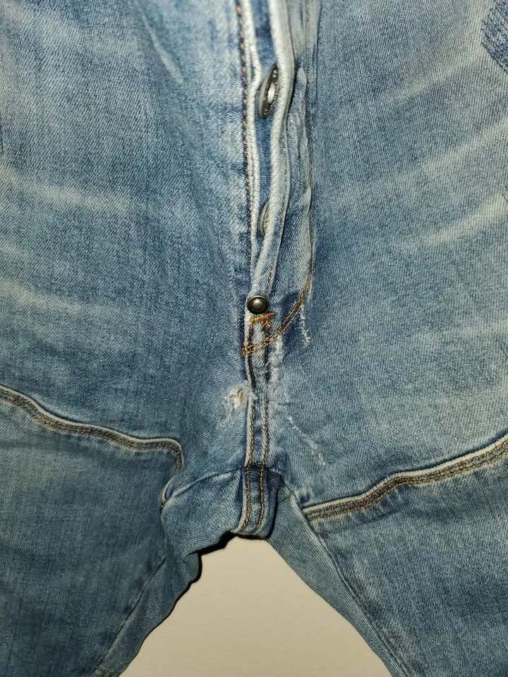 G-Star 5620 3D Distressed Slim Denim Jeans W34 L32 - photo 4