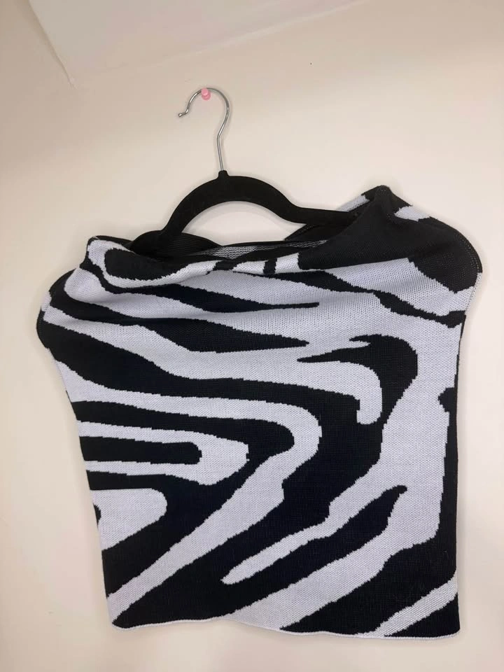 🖤🤍 Black & White Zebra Mini Skirt - photo 3