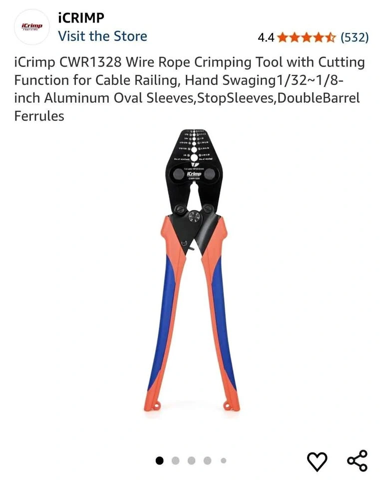 iCrimp CWR1328 Wire Rope Crimping Tool