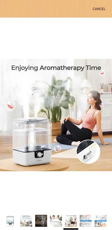 Cold Mist Humidifier - 6L Tank - photo 5