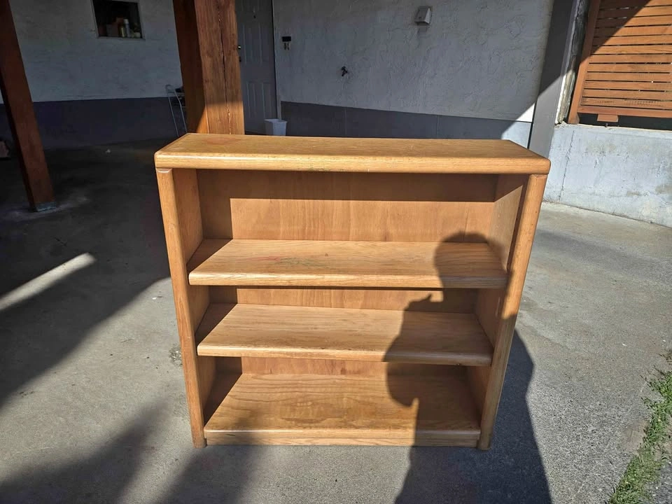 Varnished Wood Shelving
