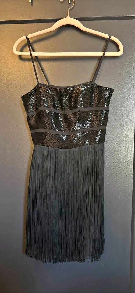 100% silk fringe minidress!