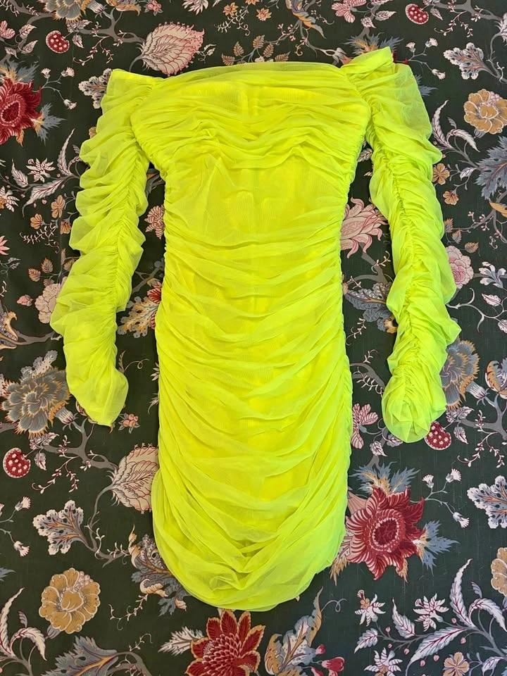 Babaton Neon Mesh Dress