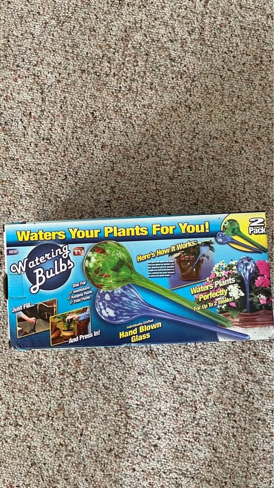 Watering Bulbs for Plants Hand Blown - photo 2