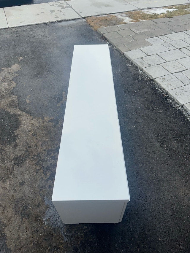 Modern White TV Stand / Media Console