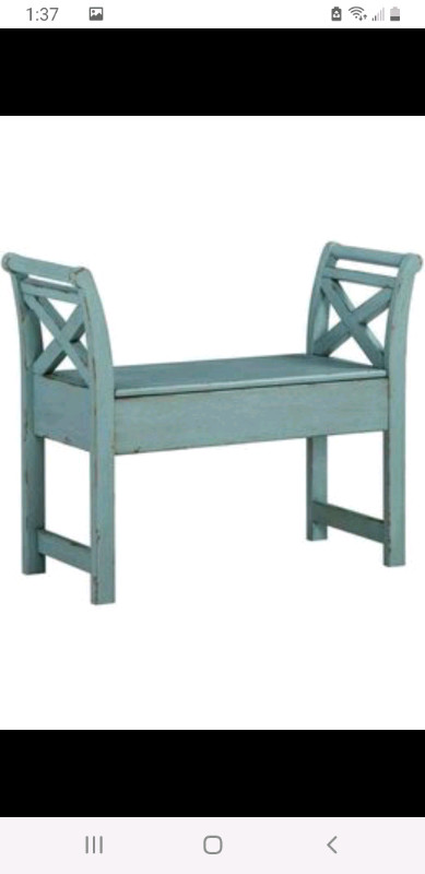 Signature Design Heron Ridge Storage Accent Bench - photo 3