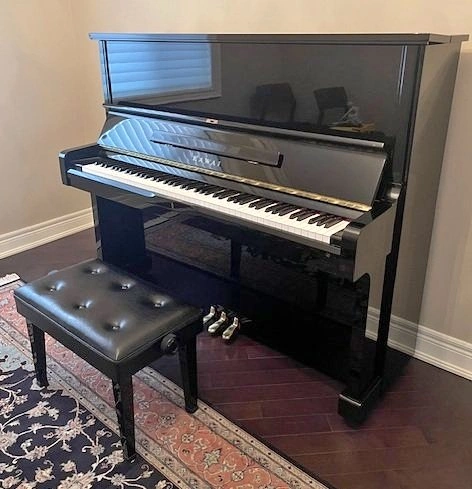 Kawai NS-25 Upright Piano 50 Inch Ebony Black Bench Included