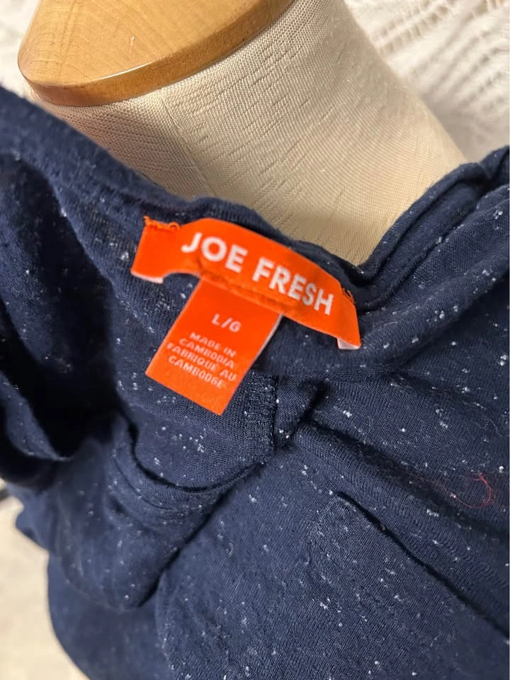 Joe Fresh navy speckled long sleeve top M/L - photo 2