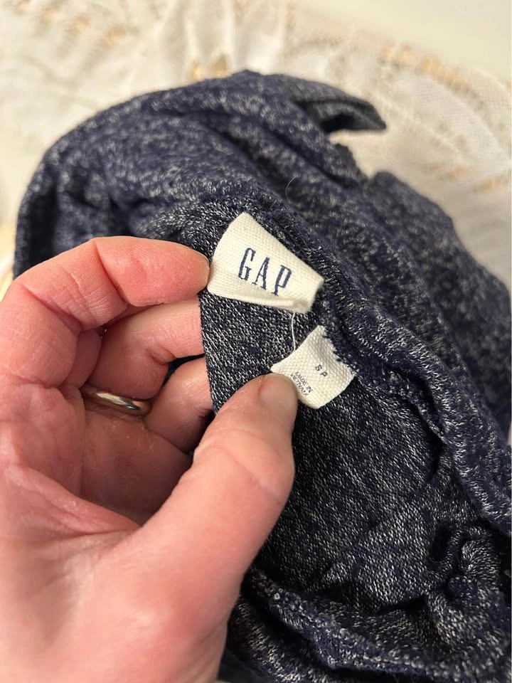 GAP Cowl Neck Sweater Speckled Navy Small - photo 2