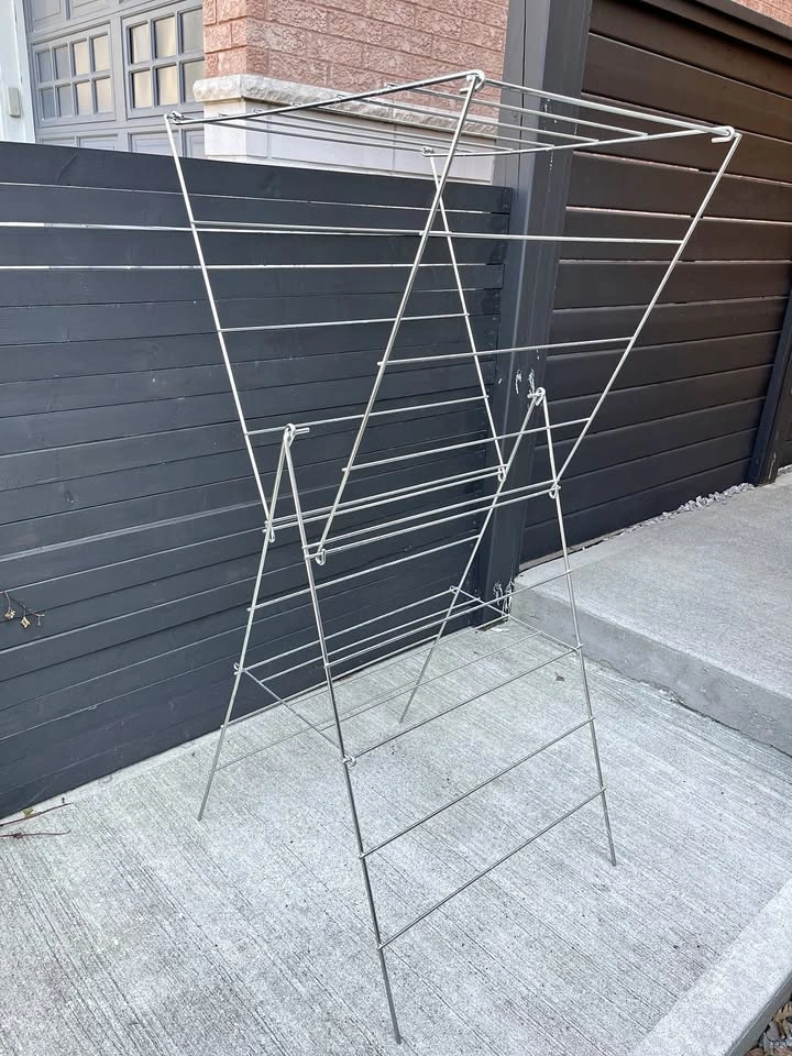 Folding Drying Rack / Clothing Rack – Stainless Steel – Moving S