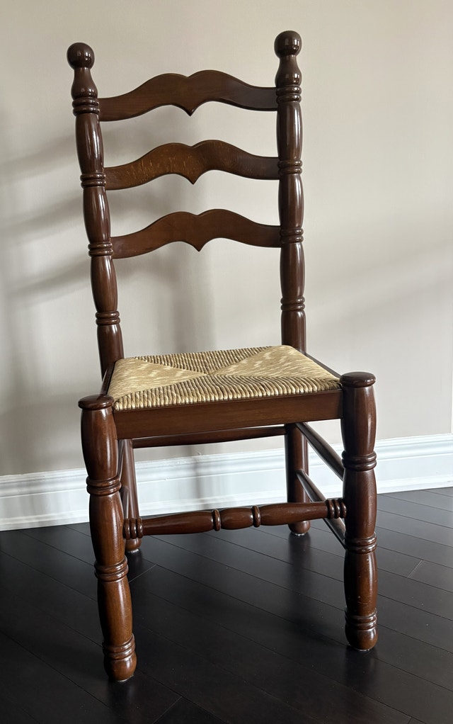 Italian Solid Wood Accent Chair – Handcrafted – Unique Statement