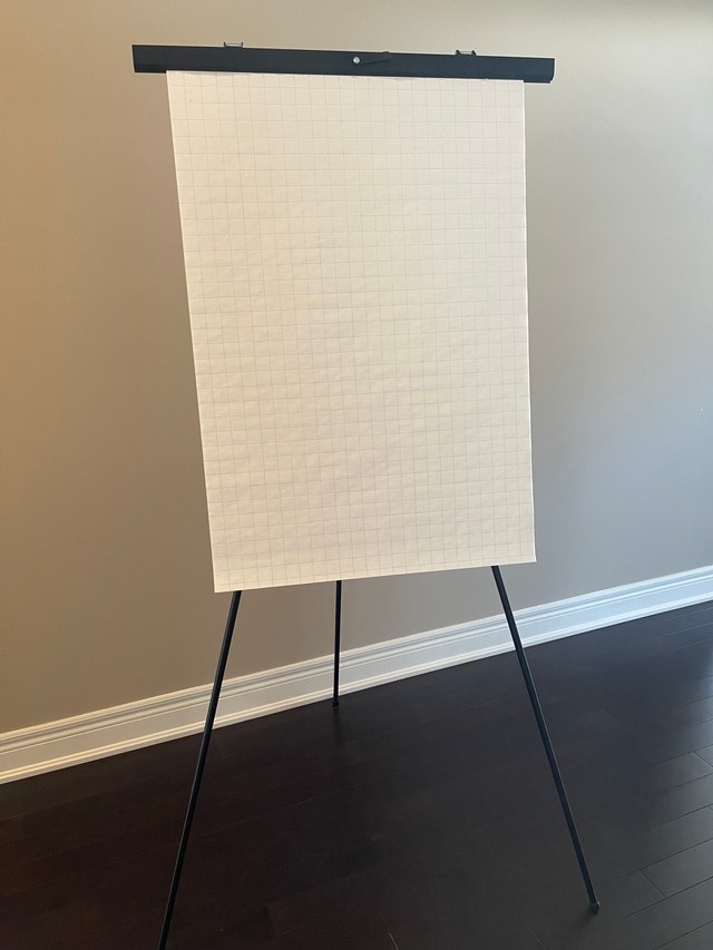 Flip Chart / Whiteboard Easel - Excellent Condition - Moving