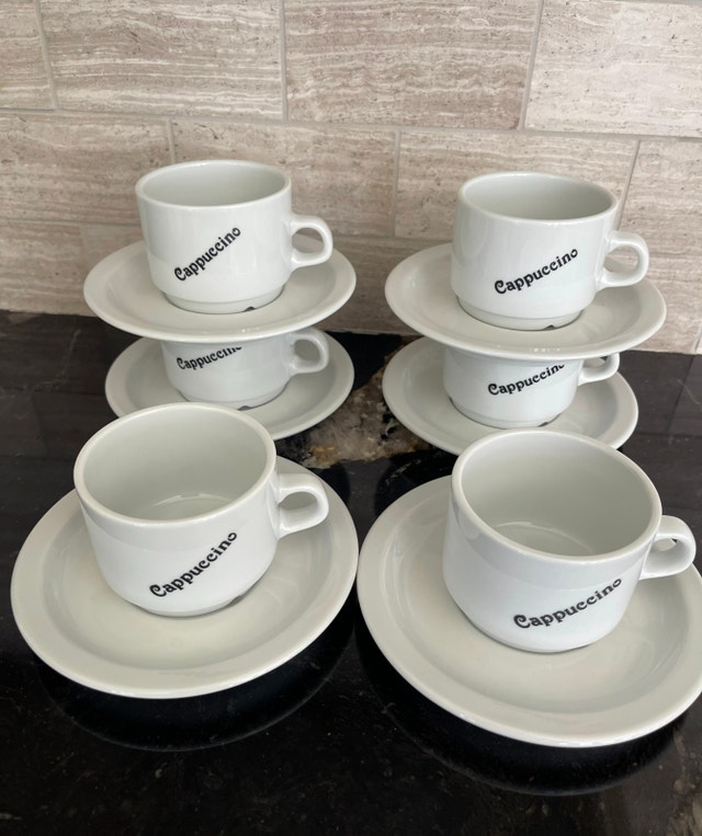 Cappuccino & Espresso Cup Set with Saucers – 10 Pieces - photo 3