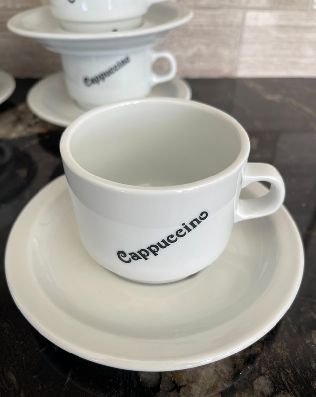 Cappuccino & Espresso Cup Set with Saucers – 10 Pieces - photo 4