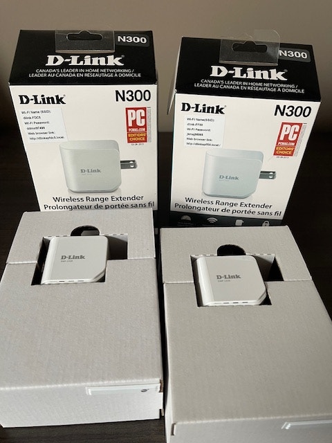 D-Link DAP-1320 N300 Wireless Range Extenders - Brand New