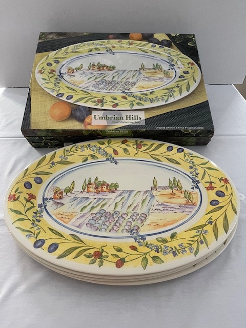 Set of 4 Oval Melamine Serving Platters - Italian-Inspired Desig - photo 5