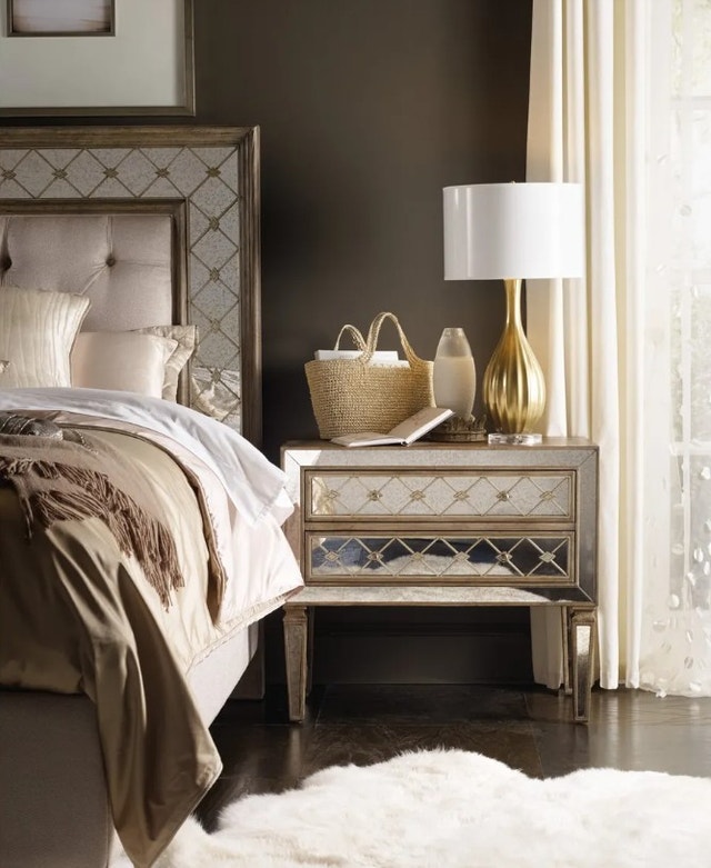 Hooker King Bedroom Set - Upholstered Bed + Nightstand & Chest - photo 5