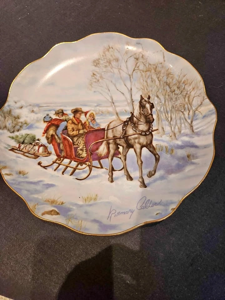 Christmas Sleigh Ride Plate