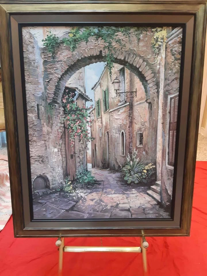 Paint art of beautiful greece size is 31 x 37 inch - photo 2