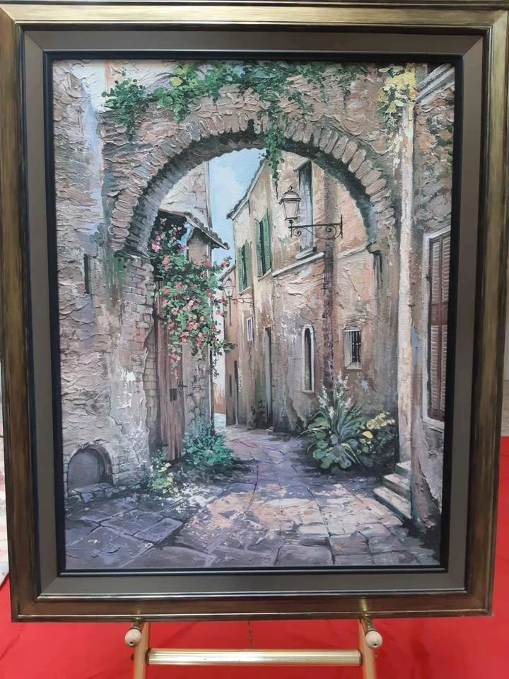 Paint art of beautiful greece size is 31 x 37 inch - photo 3