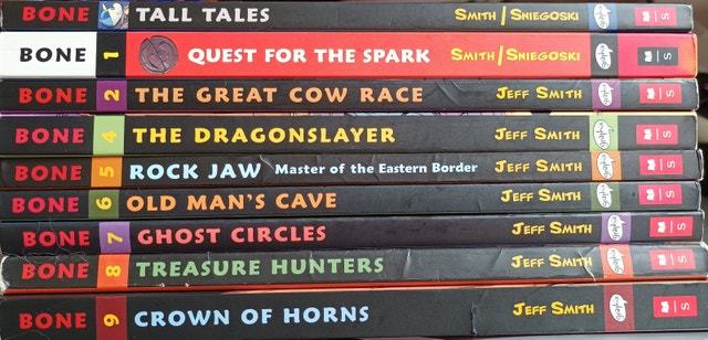 9 Bone Collection Graphic Novel Books Jeff Smith 1-4,5-9 - photo 5