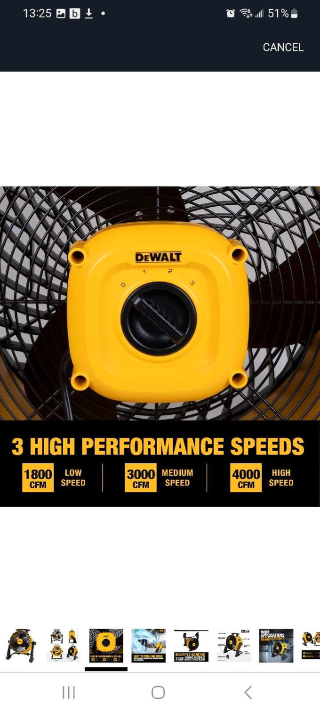 DeWalt 16" Benchtop Fan - photo 3