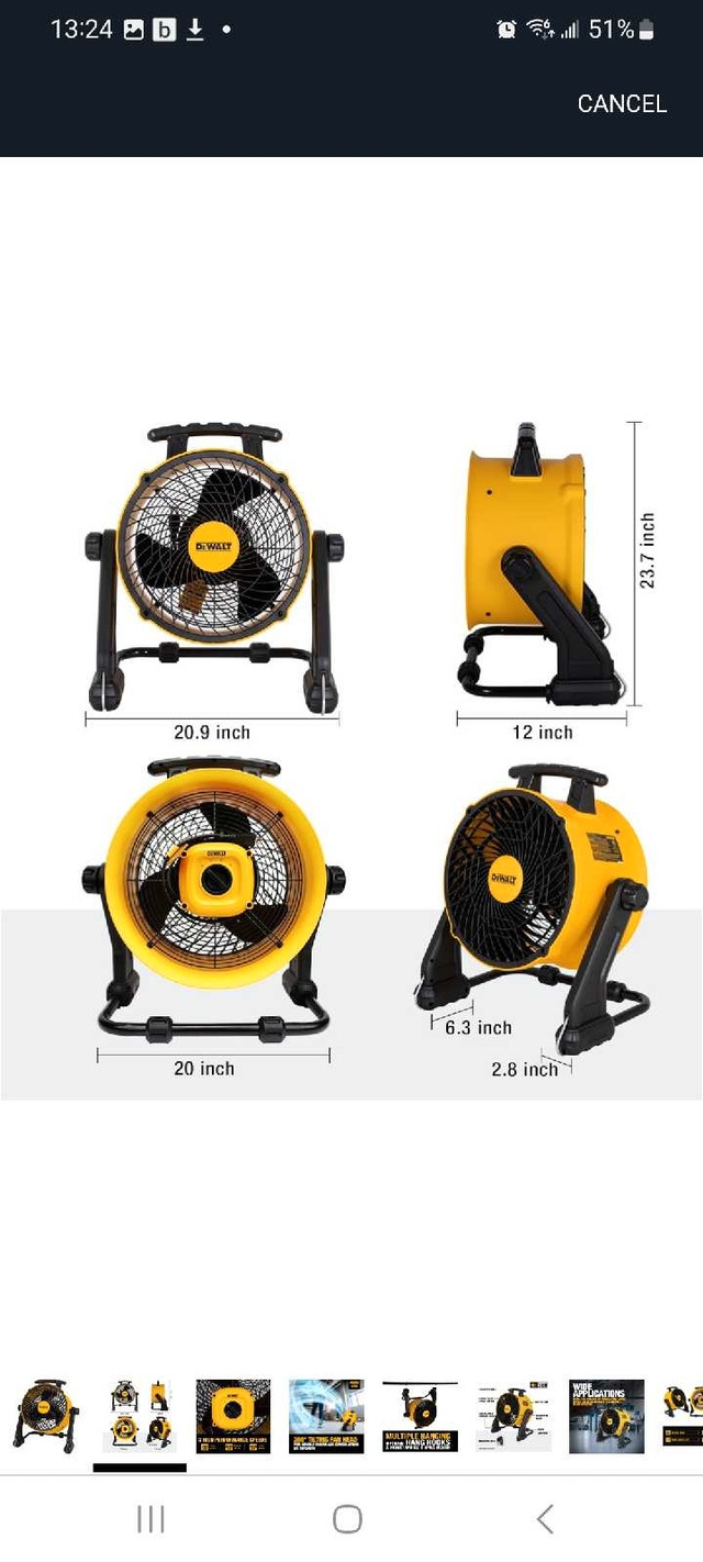 DeWalt 16" Benchtop Fan - photo 4