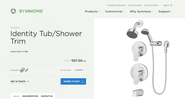 Symmons Shower Trims - photo 3