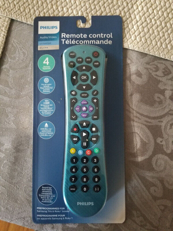 Philips 4-Device Remote Control - Electric Blue