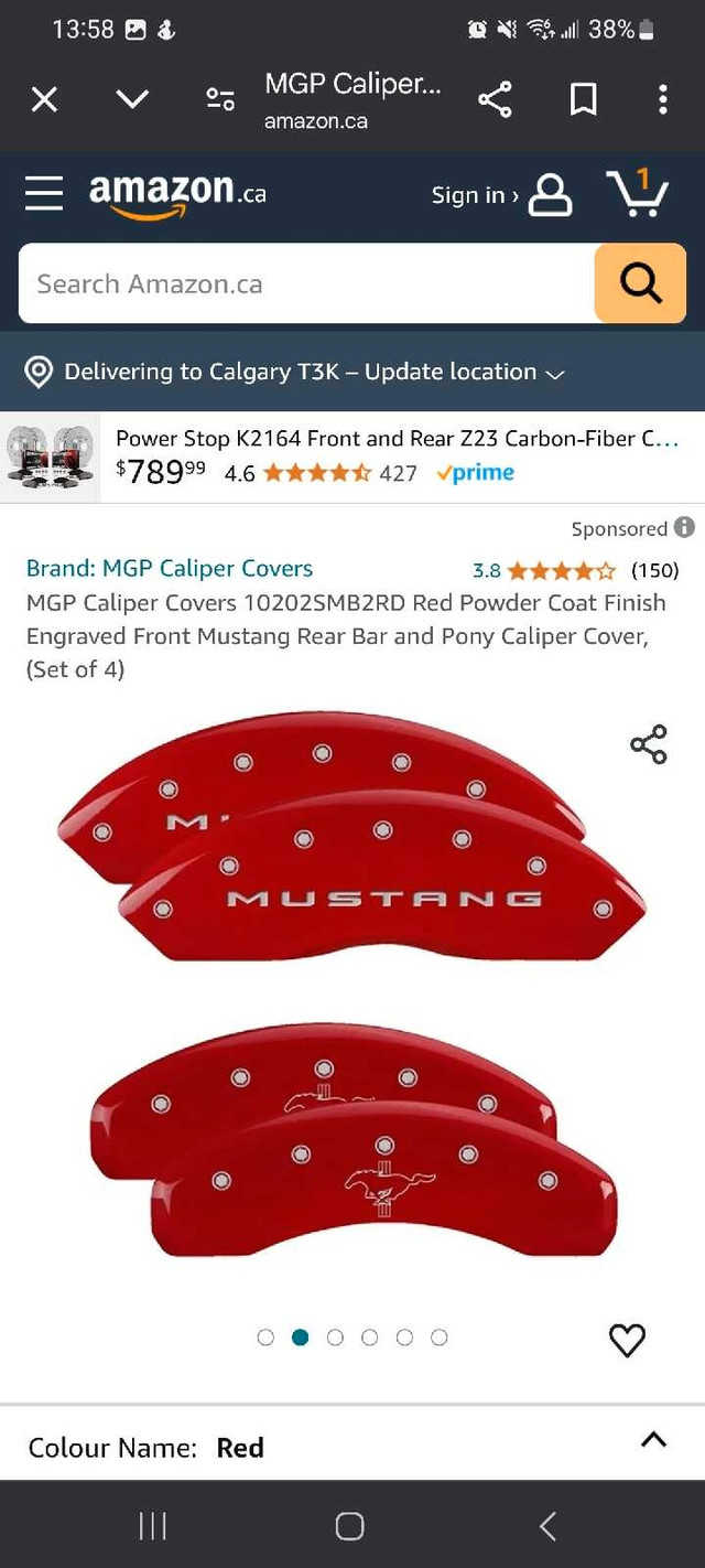 Ford Mustang 1999-2004 Brake Caliper Cover - photo 2