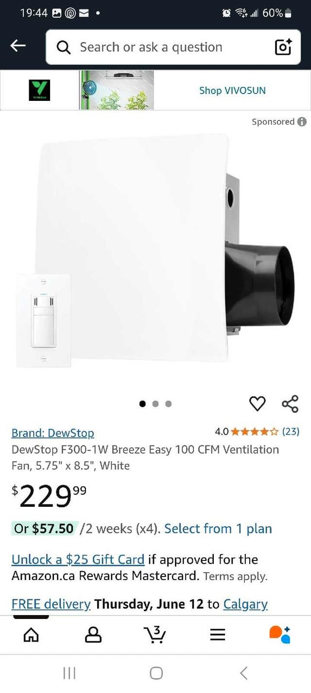 DewStop Breeze Easy Bathroom Fan - photo 4