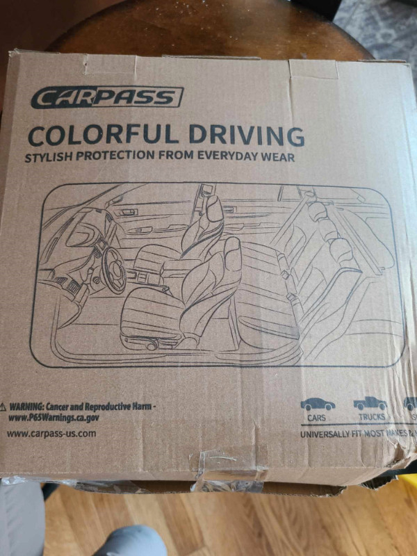 Front Car Seat Cover - Black - photo 2