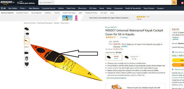 Kayak Cockpit Cover - Universal Waterproof - Size Large - photo 3