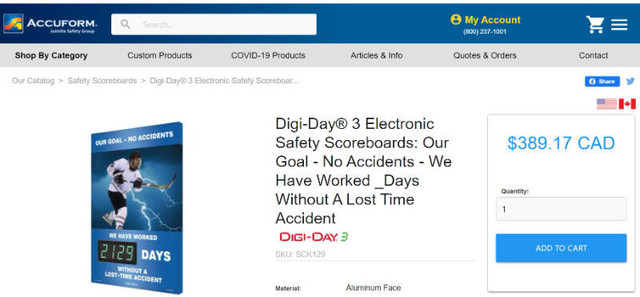 Electronic Safety Signage Scoreboard - photo 3