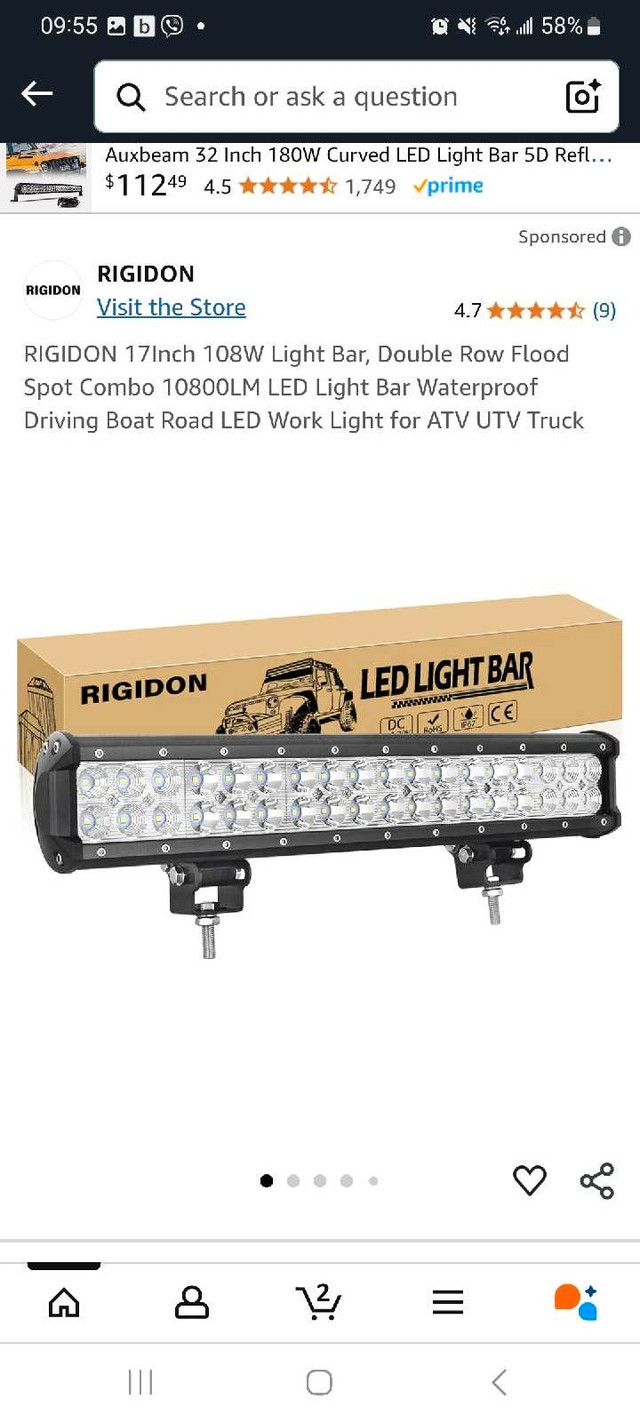 RIGIDON 17 inch LED Light Bar