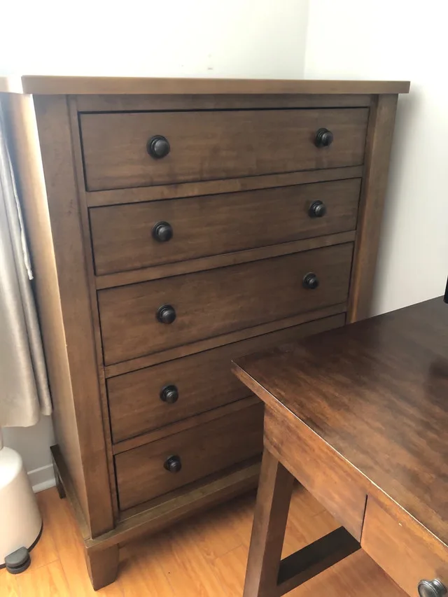 Wood 5-Drawer Dresser thumbnail
