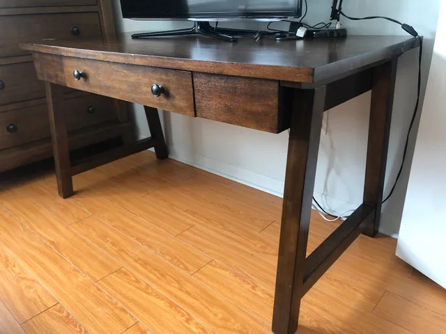 Solid wood study table thumbnail