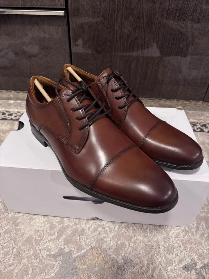 ALDO Men's Brown Leather Oxford Dress Shoes - Size 9