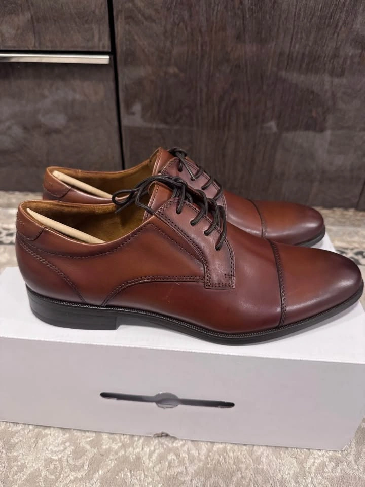 ALDO Men's Brown Leather Oxford Dress Shoes - Size 9 - photo 2