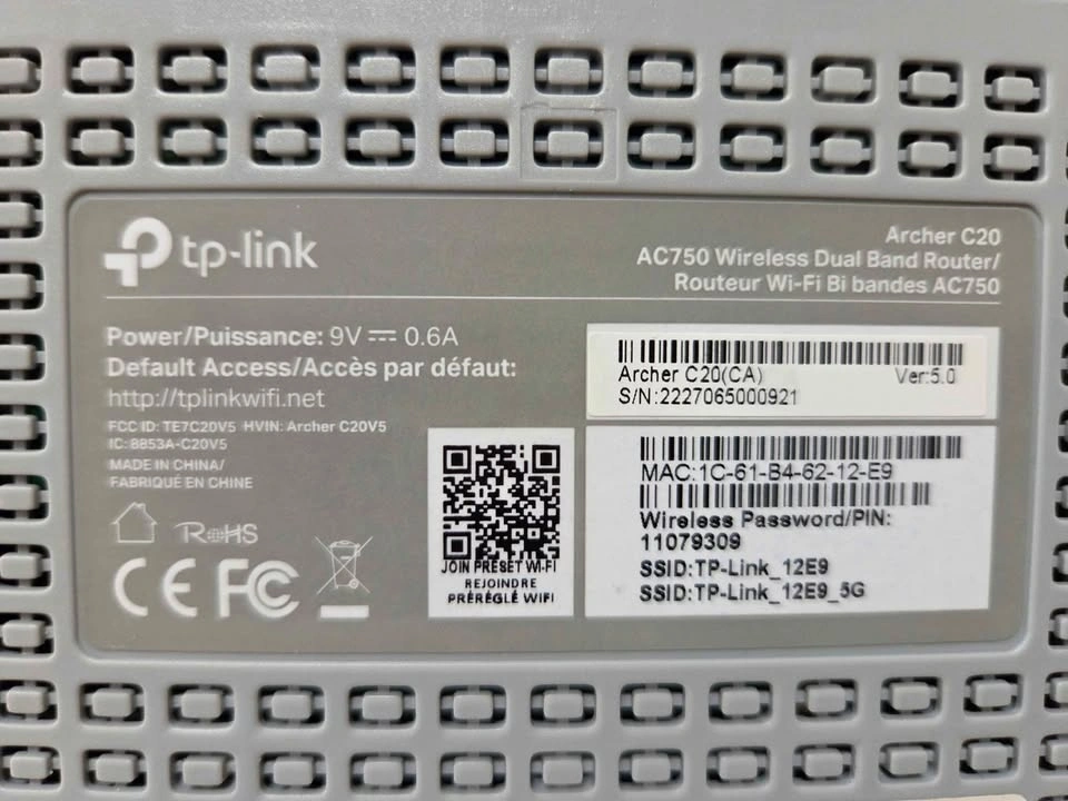 TP-Link Archer C20 AC750 Dual Band WiFi Router - photo 2
