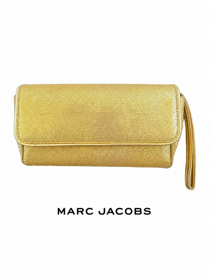 Marc by Marc Jacobs Gold Metallic Wristlet Clutch - photo 2