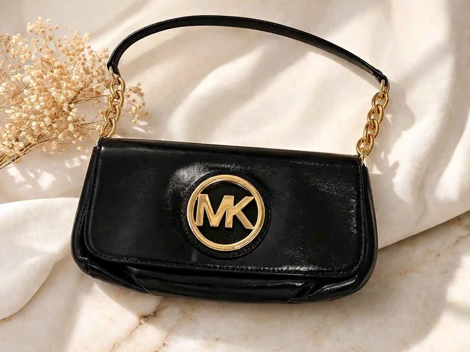 Michael Kors Fulton Small Patent Leather Shoulder Bag