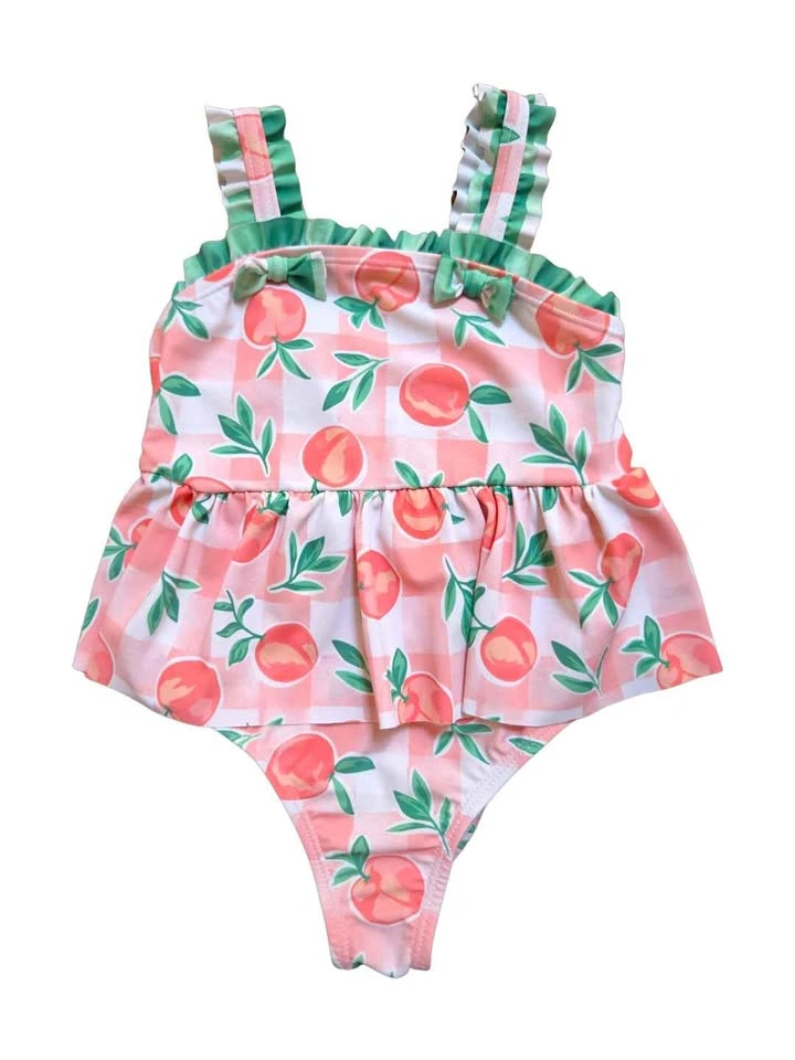 4-Piece Girls 3T Summer Swim Bundle | Cover-Up + 2 Swimsuits - photo 3