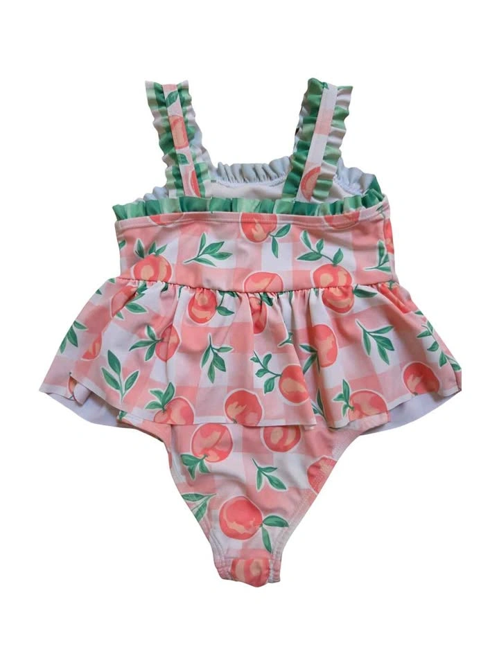 4-Piece Girls 3T Summer Swim Bundle | Cover-Up + 2 Swimsuits - photo 4