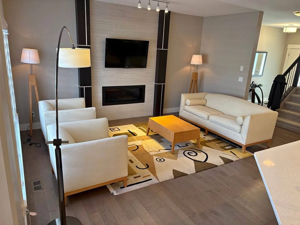 Modern Living Room Set - Sofa, Chairs, Coffee Table, End Table +