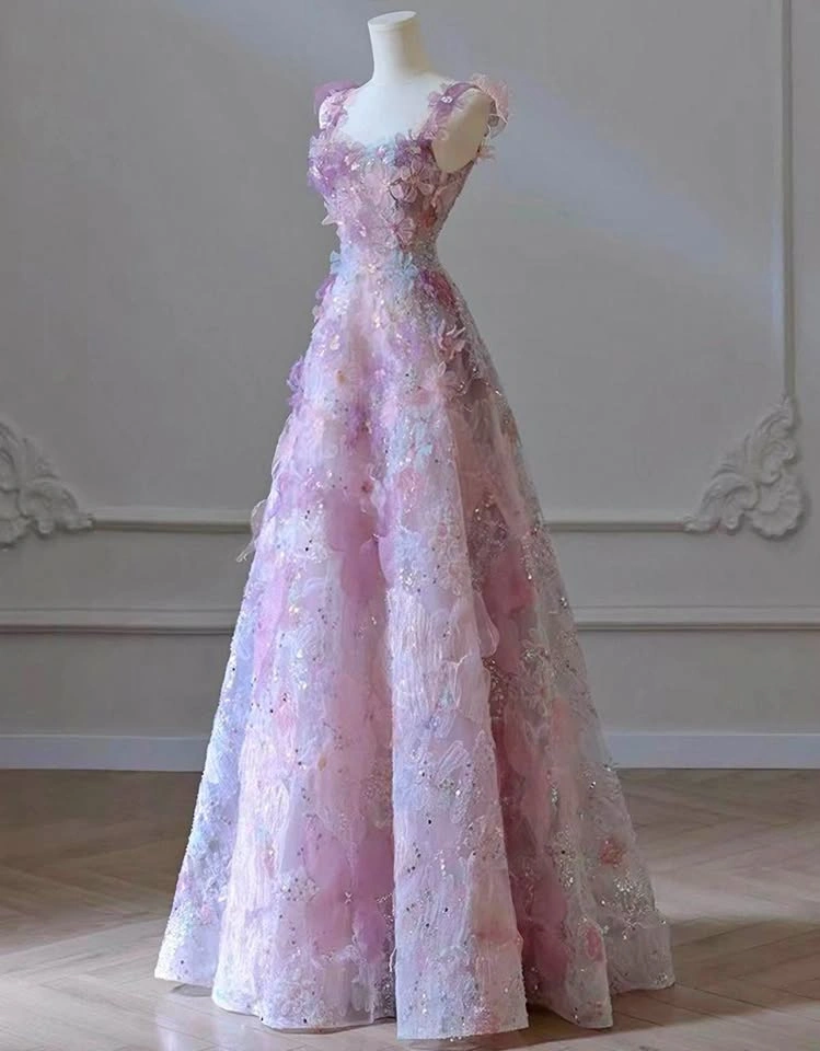 Brand New Flower Prom Dress
