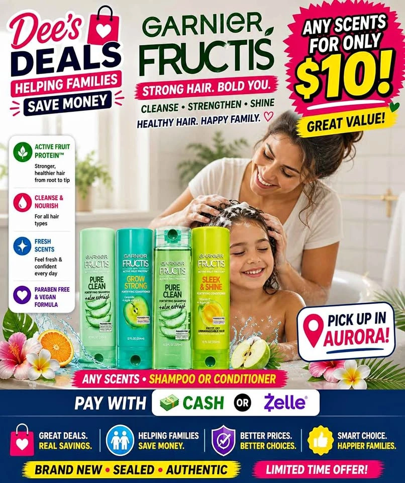 Garnier Fructis 3 for $10