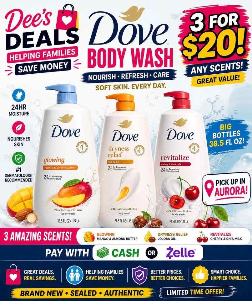 Dove bodywash 3 for $20 - photo 2